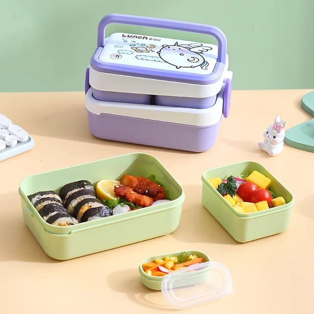 Double Layer Lunch Box لانش بوكس طبقتين